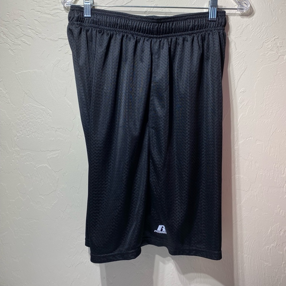 Russell Athletic Mens Shorts Sz L Black